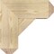 Ekena Millwork Traditional Craftsman Rough Sawn Bracket w/ Offset Brace, Douglas Fir, 8"W x 18"D x 18"H BKT0806X18X18TRA04RDF - alternate 4